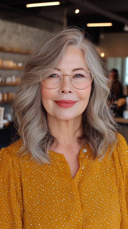 Flowing Waves with Subtle Gray Highlights