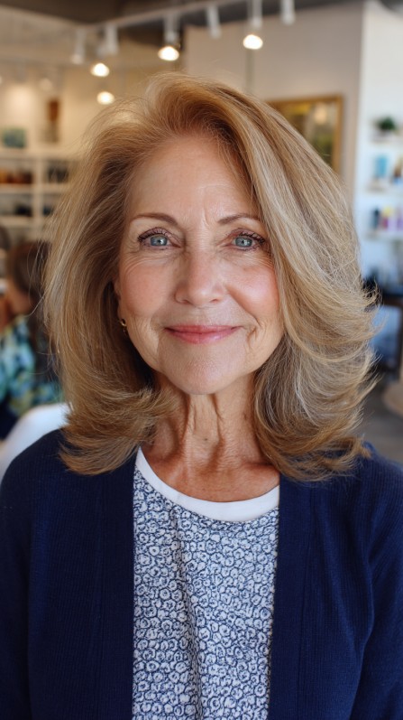 Glossy Golden Layers with Soft Flipping Ends