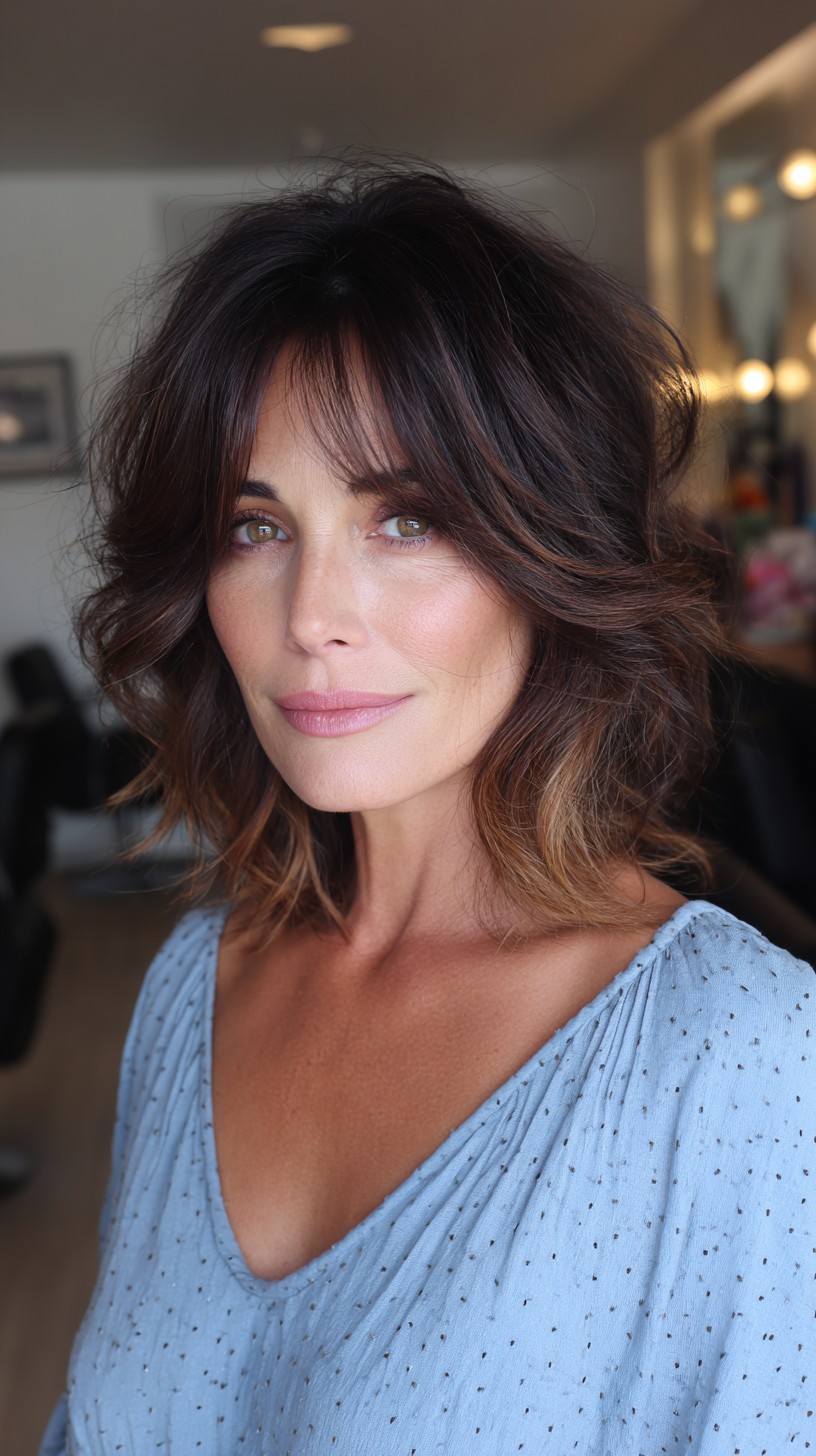 Luxurious Chestnut Chop with Dynamic Layers