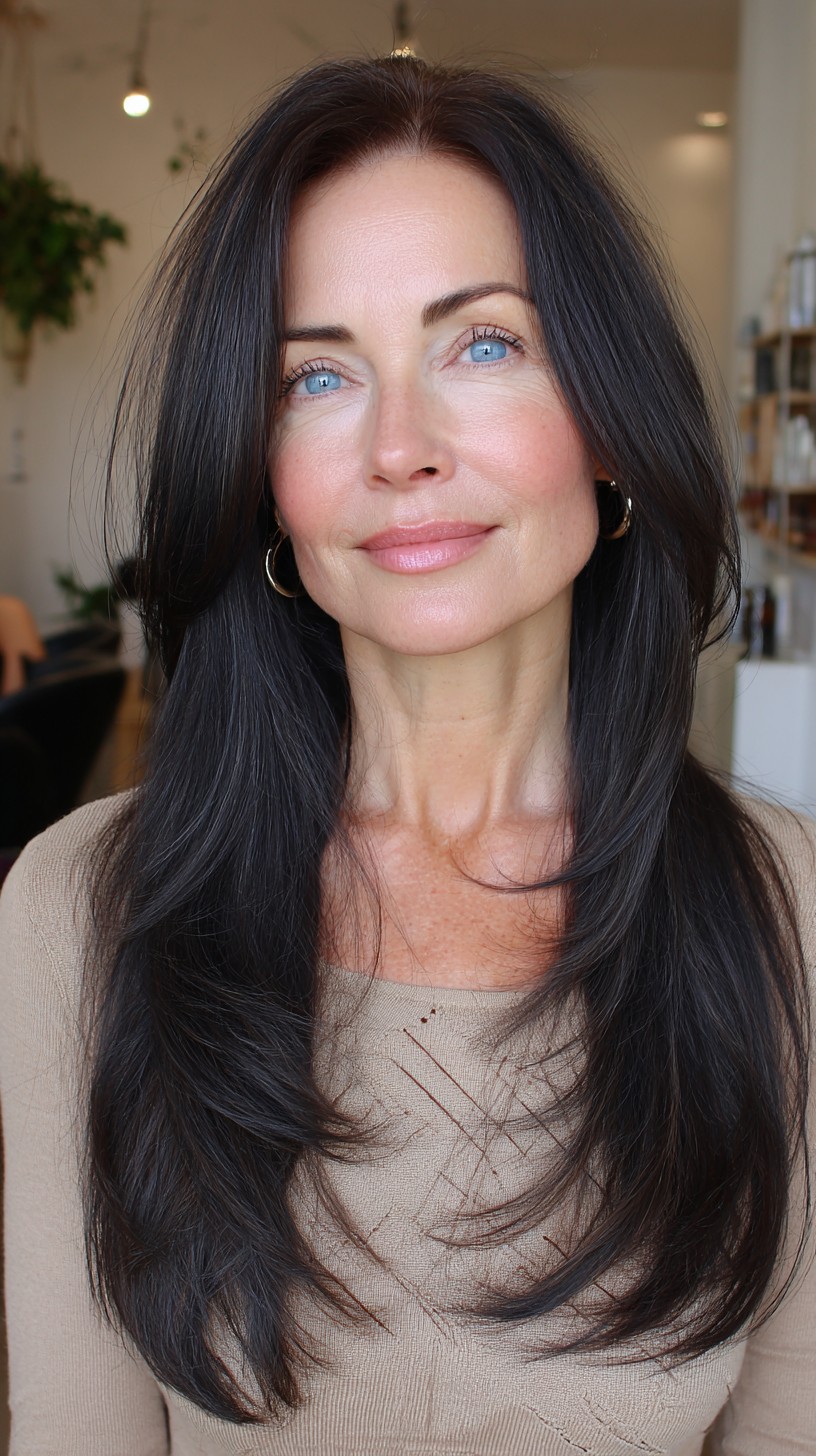 Midnight Azure Tousled Layers