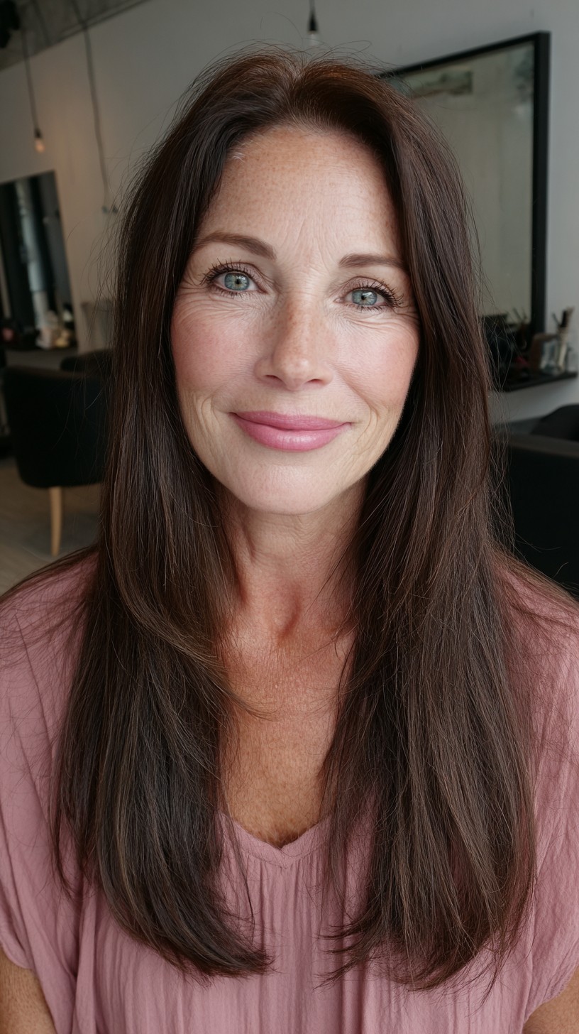 Polished Mahogany Flow with Feathered Ends