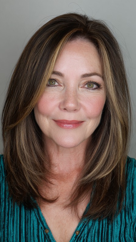 Rich Brunette Layers with Soft Contouring