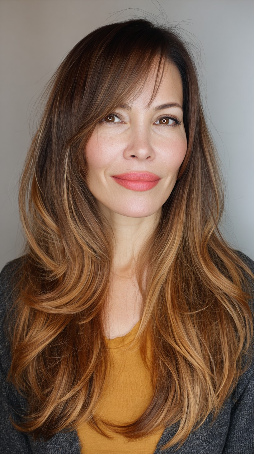 Rich Toffee Long Layers with Seamless Blend