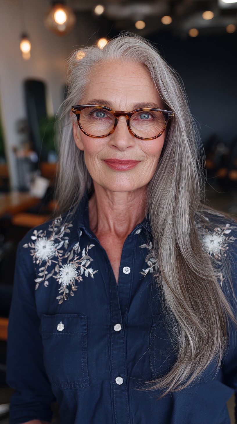 Silver Sleek with Gentle Waves