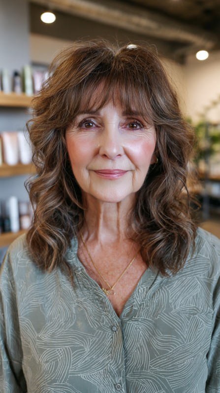 Soft Caramel Highlights with Natural Waves