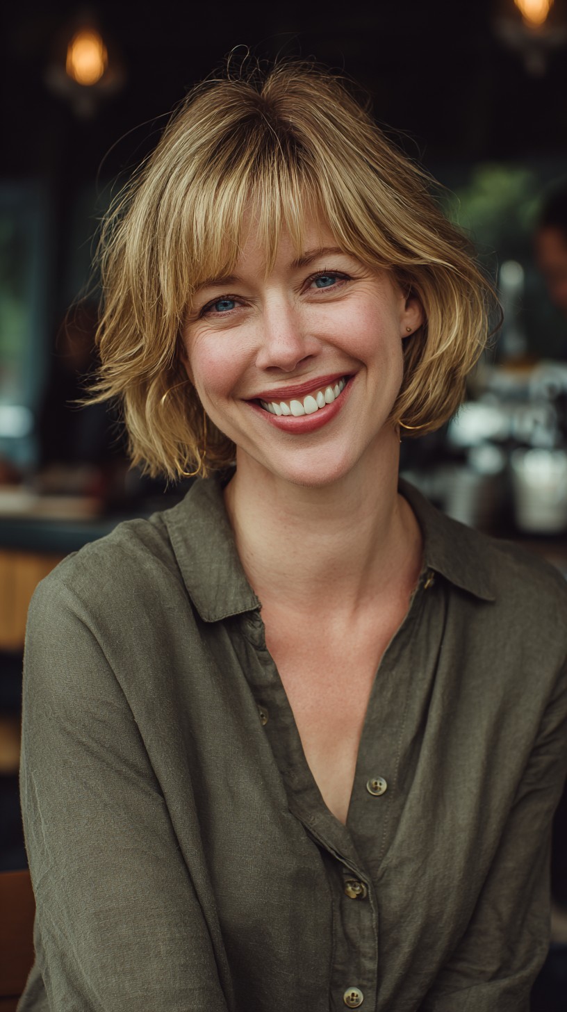 Breezy Blonde Shag with Light Layers