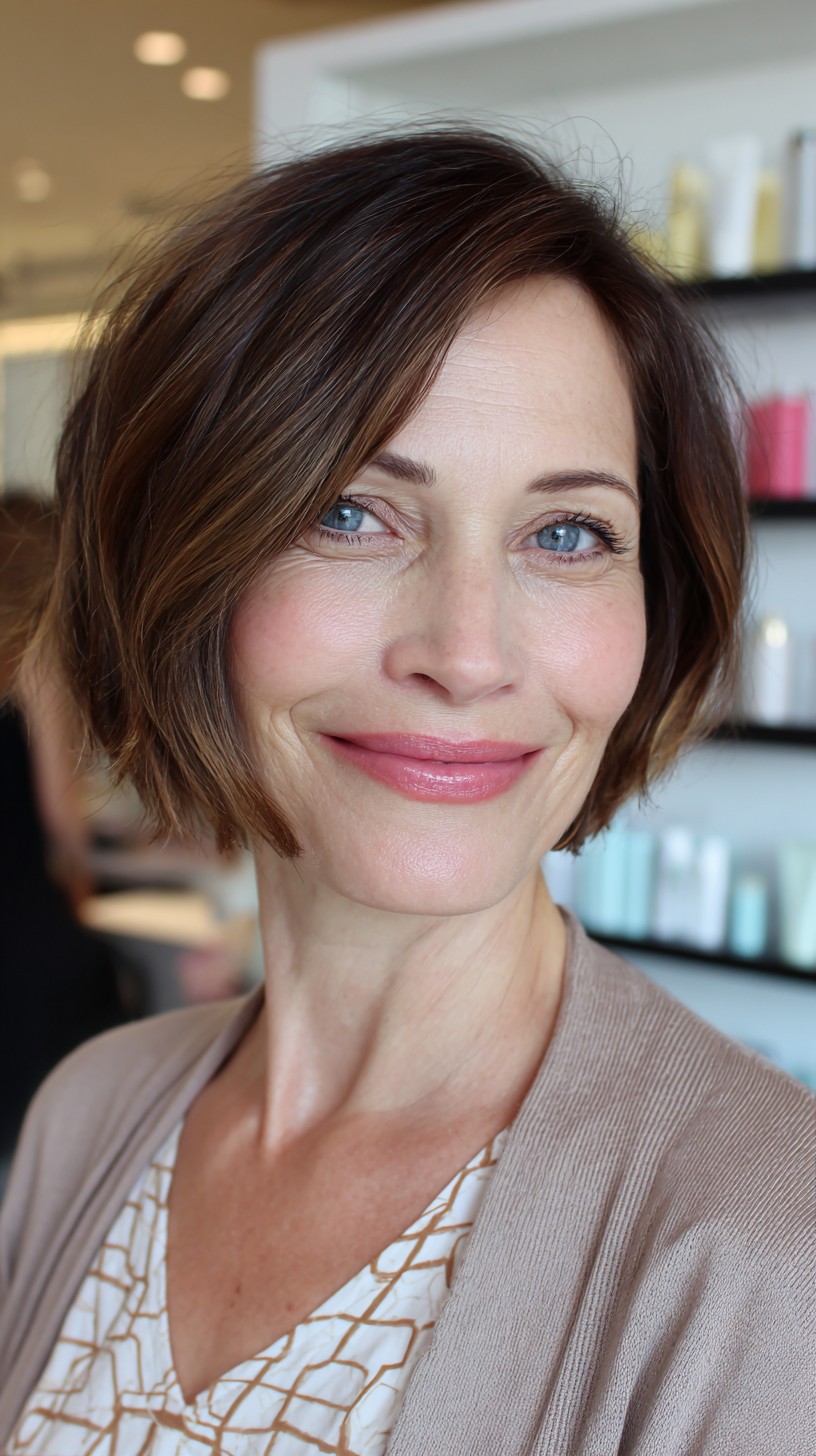 Brunette Swirl with Soft Tapered Edges