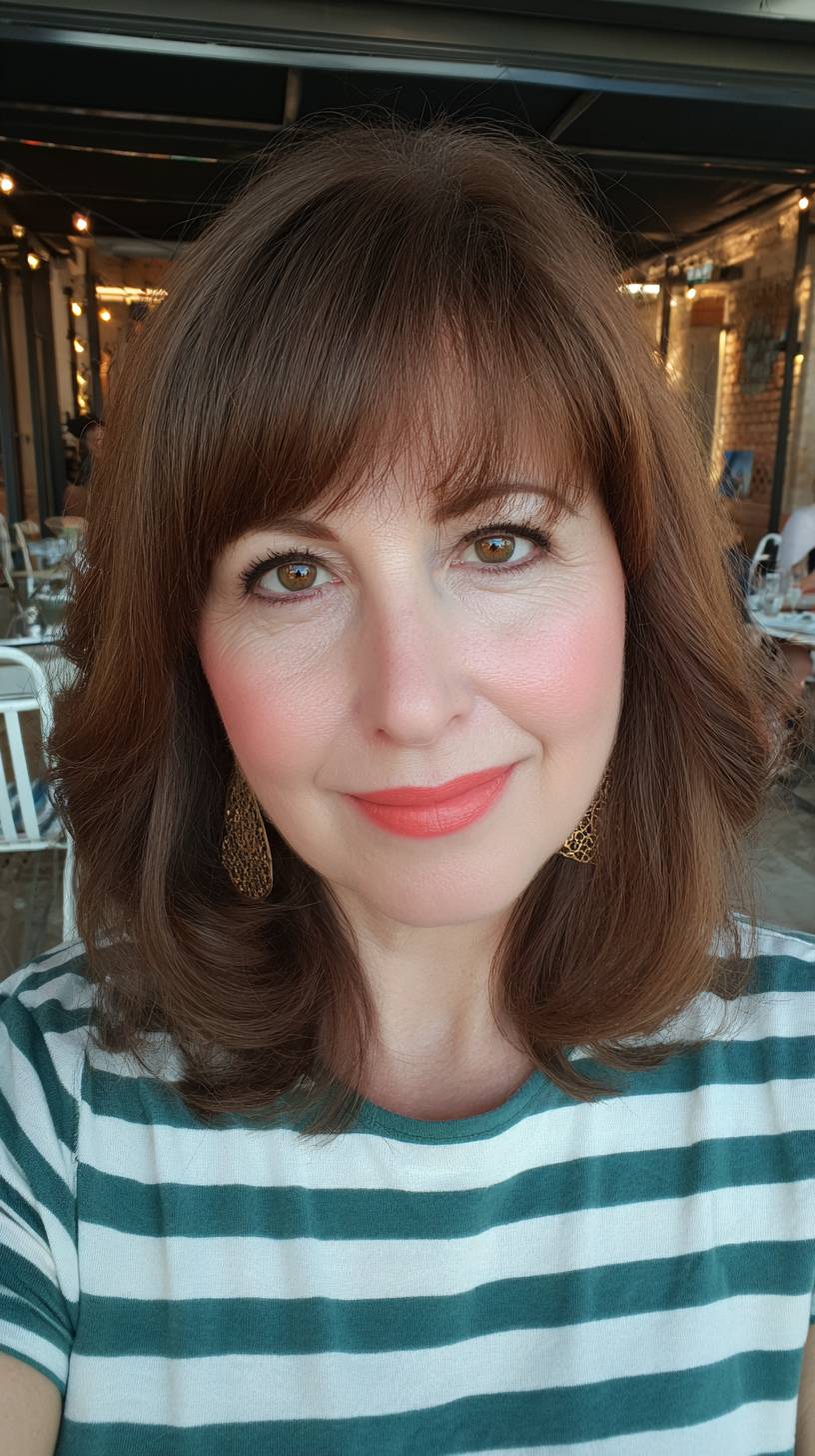 Chic Blunt Cut with Soft Bangs