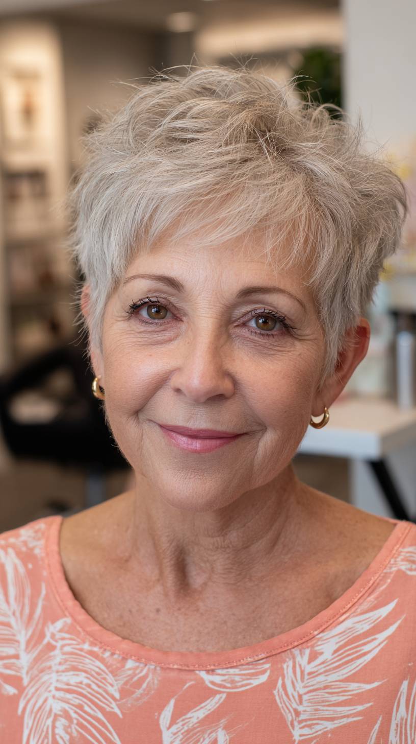 Chic Short Textured Wolfcut with Soft Layers