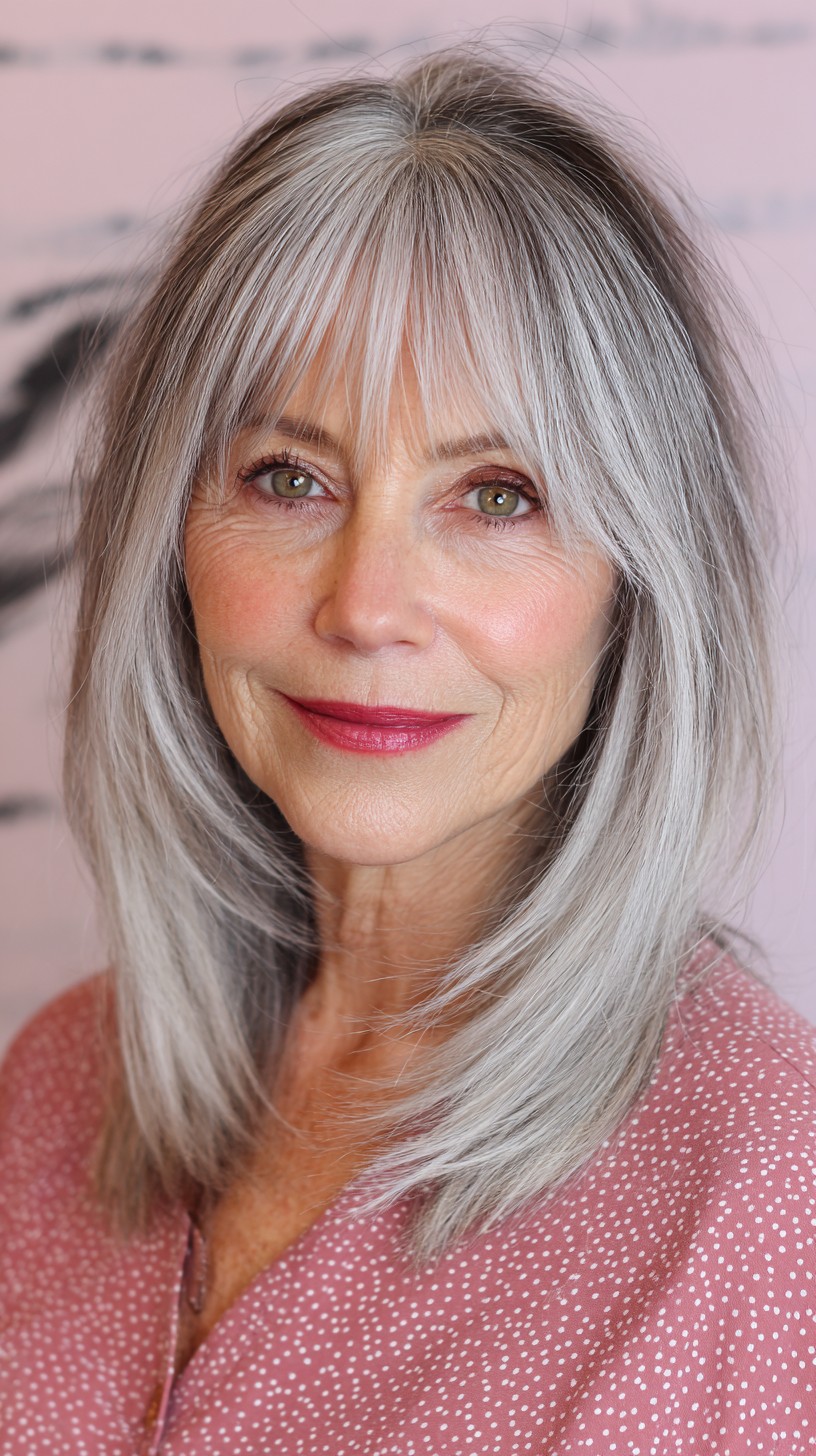 Chic Silver Layers with Seamless Grading