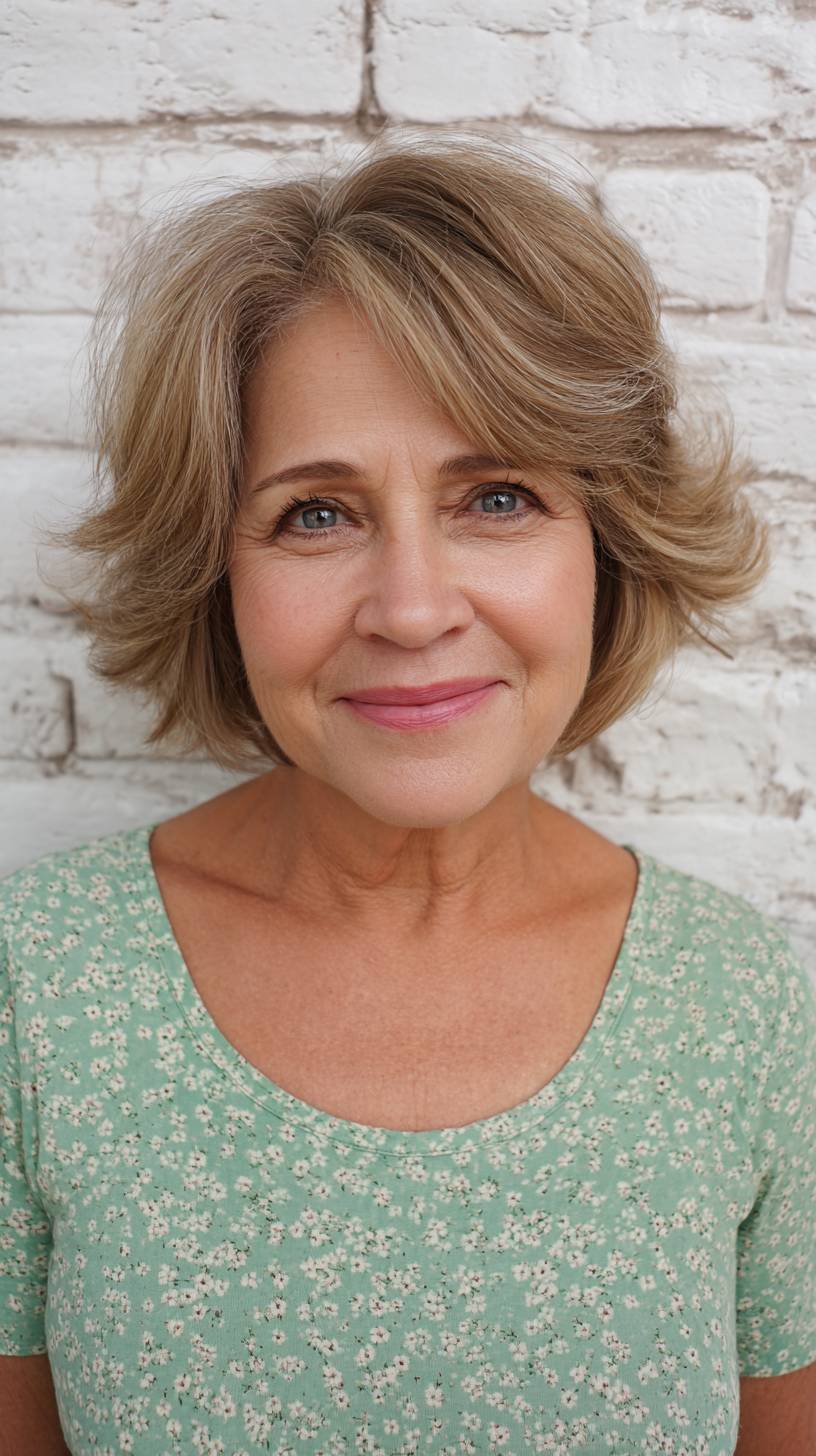 Chic Softly Textured Short Wolfcut with Feathered Layers