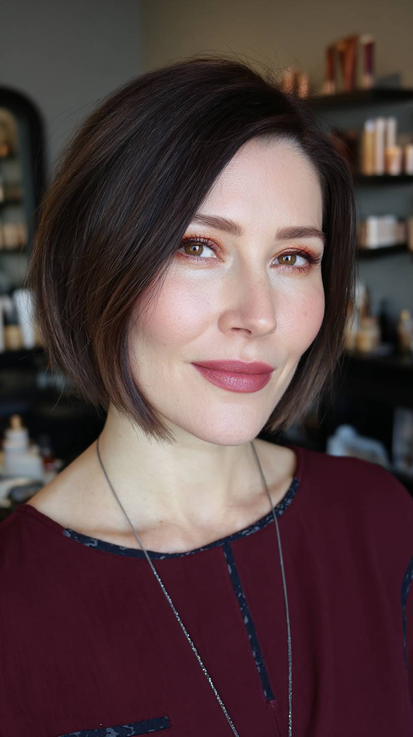 Chic Textured Bob with Subtle Movement