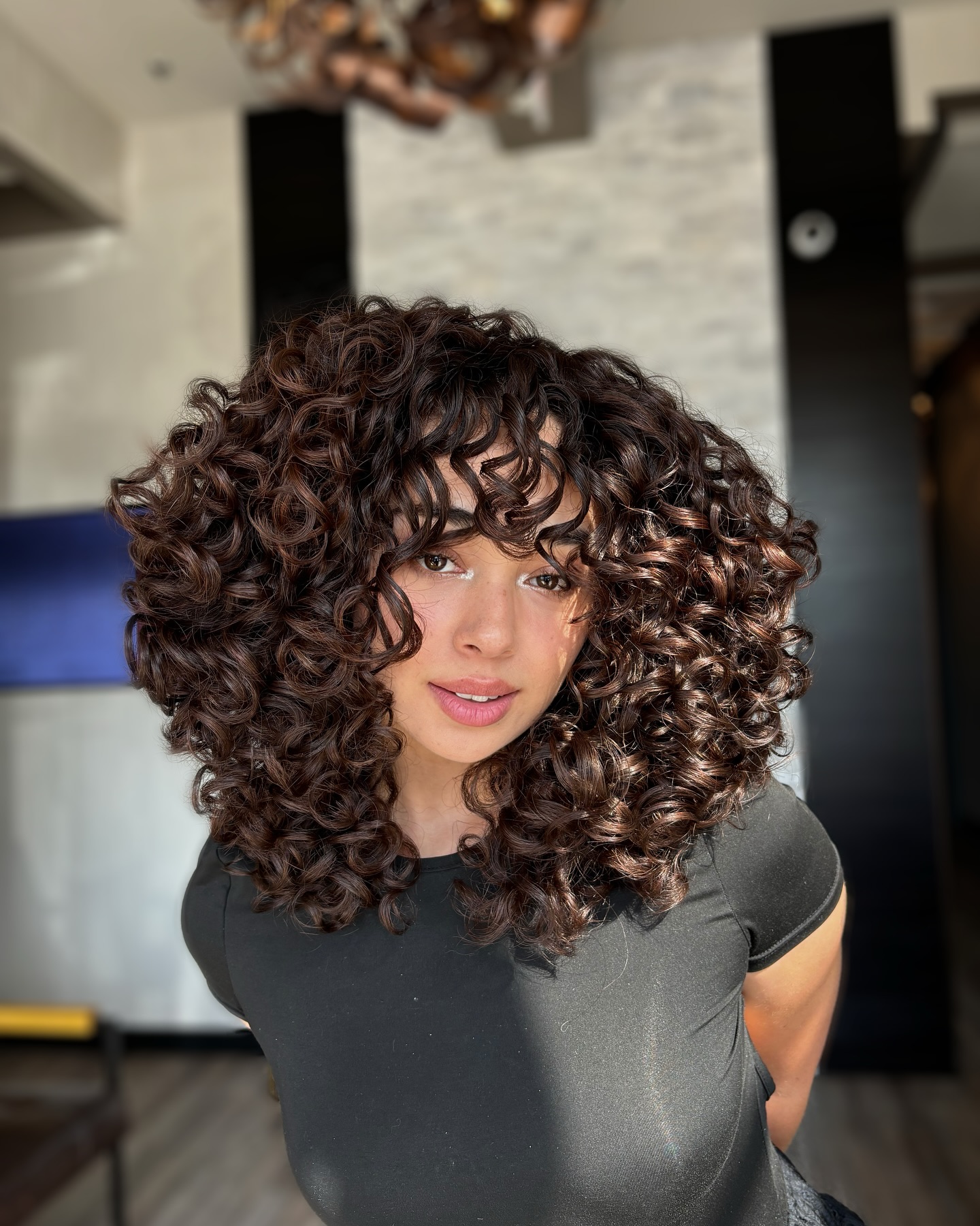 Deep Espresso Voluminous Curly Shag