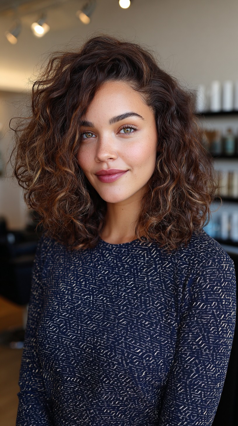 Effortless Bob with Natural-Curled Texture