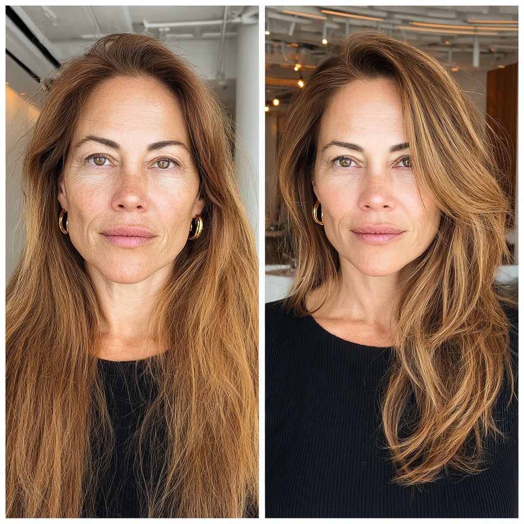 Effortless Textured Waves for Mature Hair