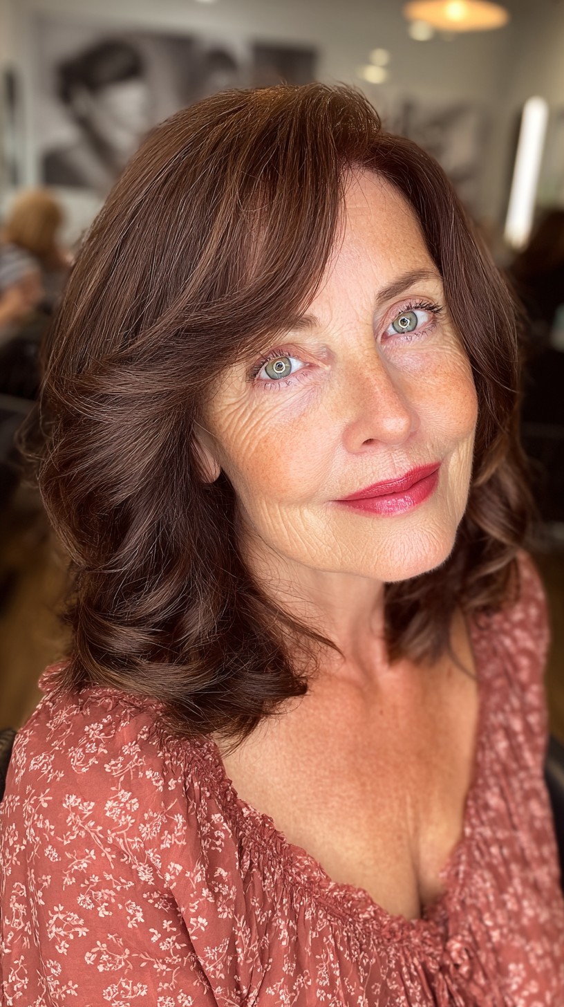 Elegant Chocolate Lush Layers with Subtle Waves