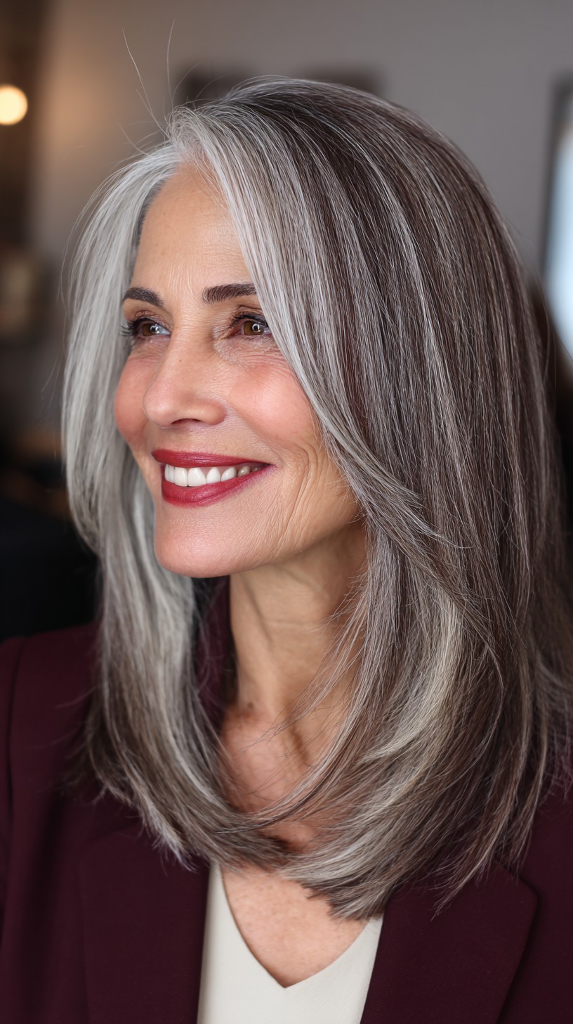 Glossy Silver Flow with Dynamic Feathered Texture