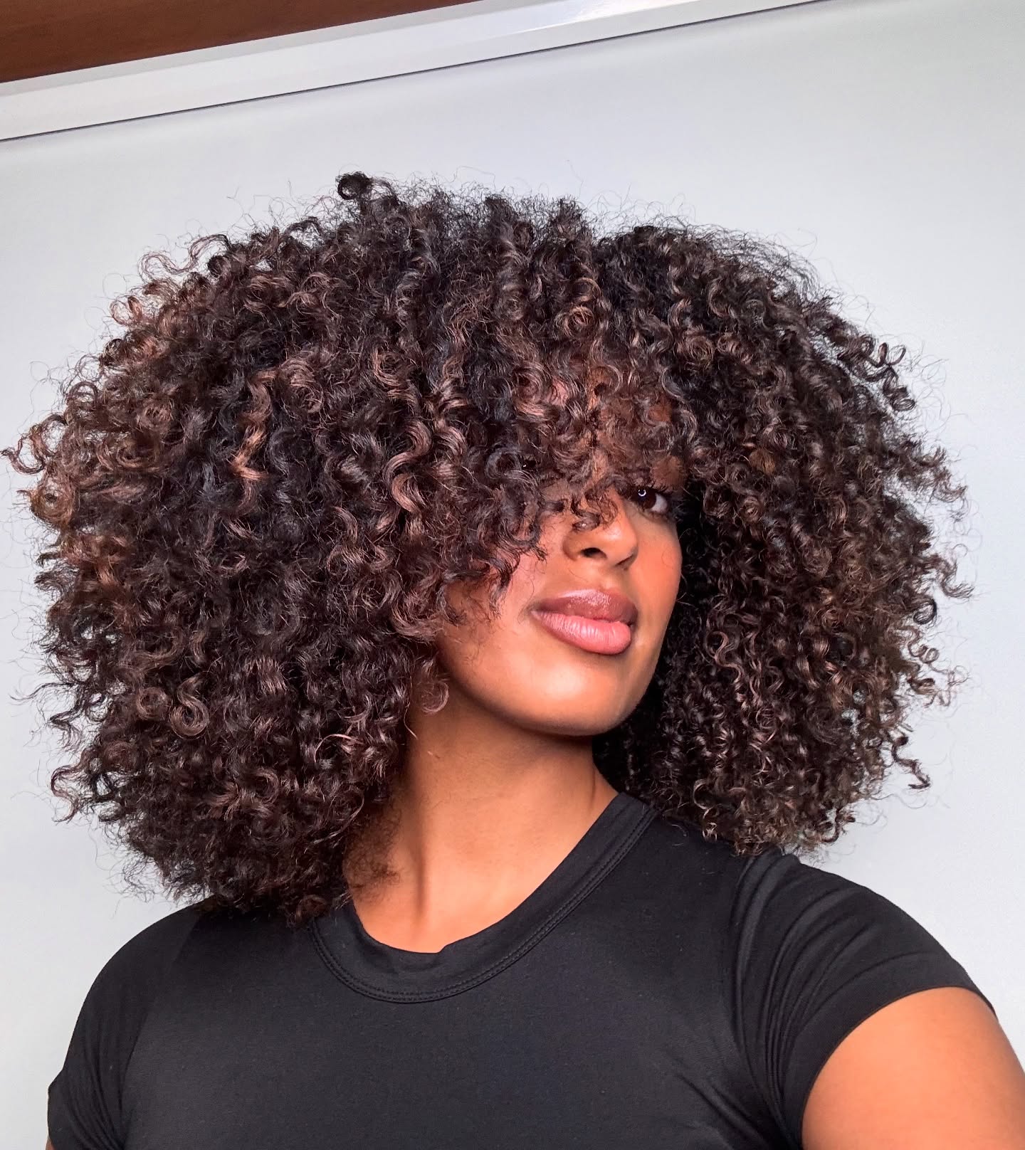 Lush Brunette Curls with Seamless Layers