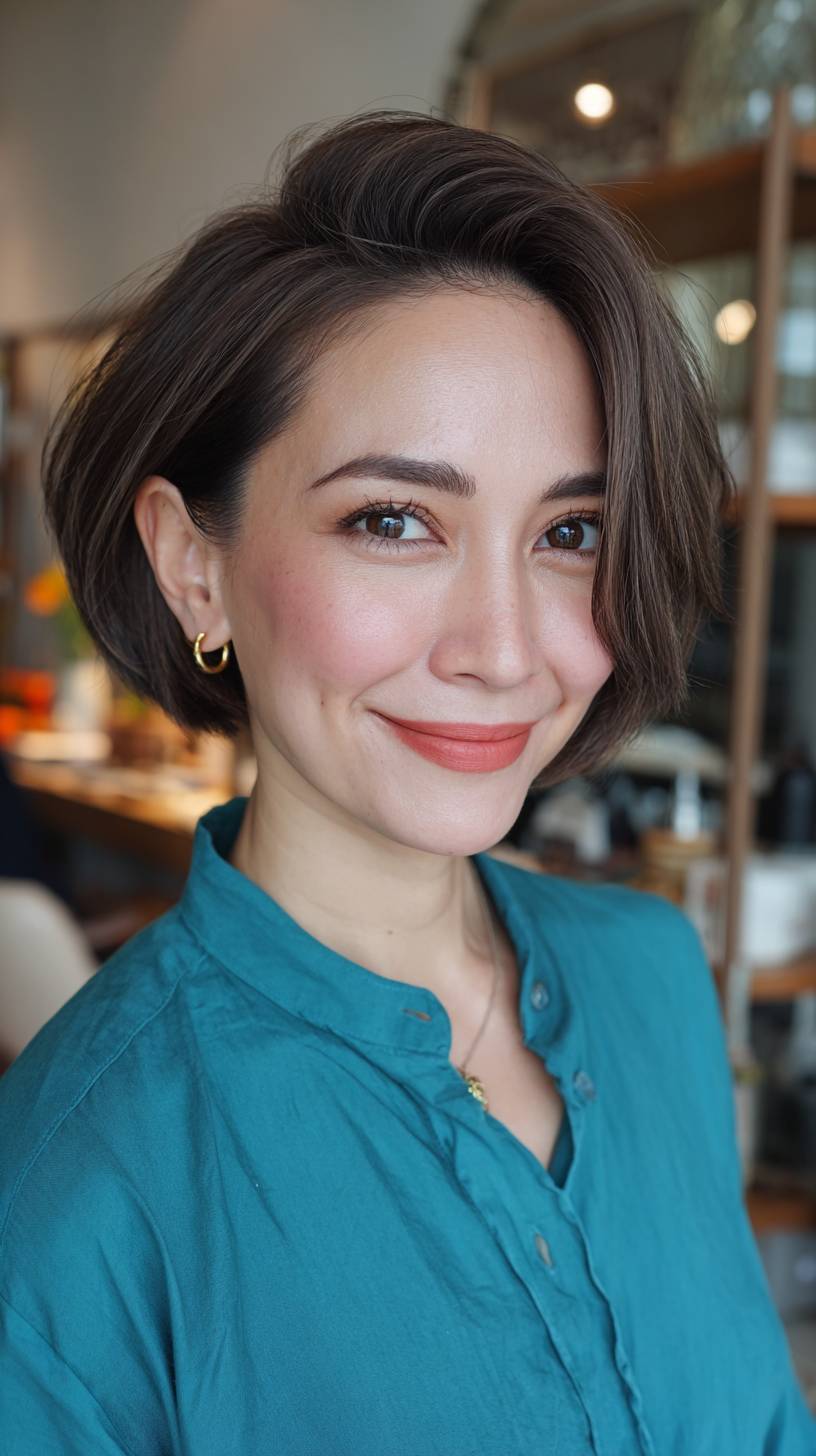 Modern Textured Bob with Soft Volume