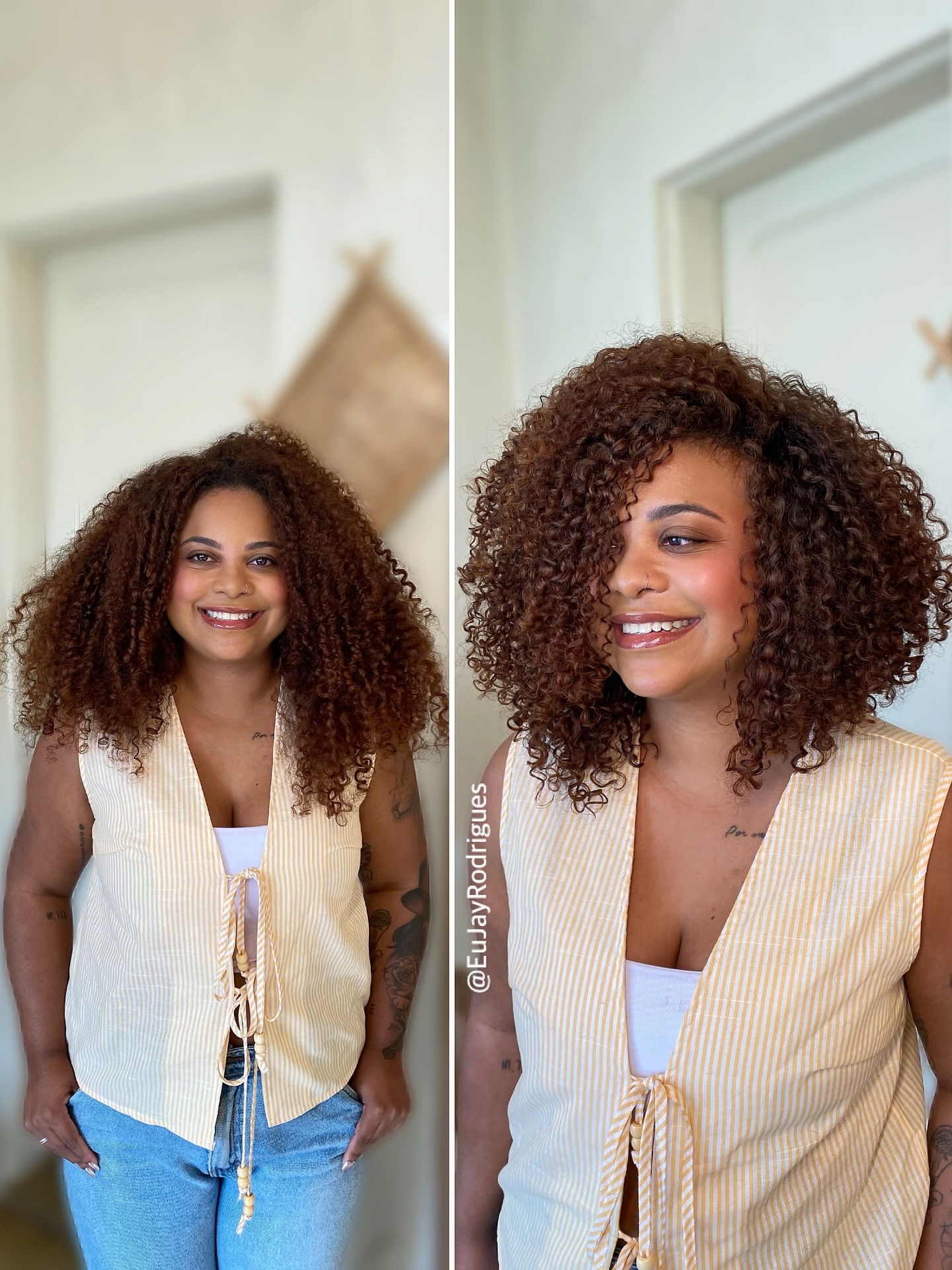 Radiant Mid-Length Curly Bob with Subtle Layers