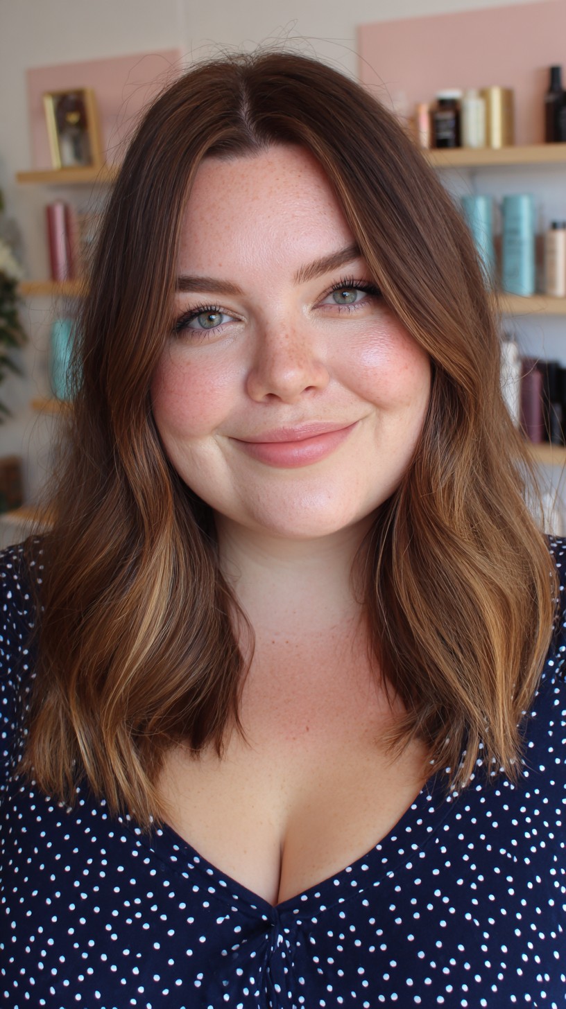 Rich Chestnut Waves with Soft Framing