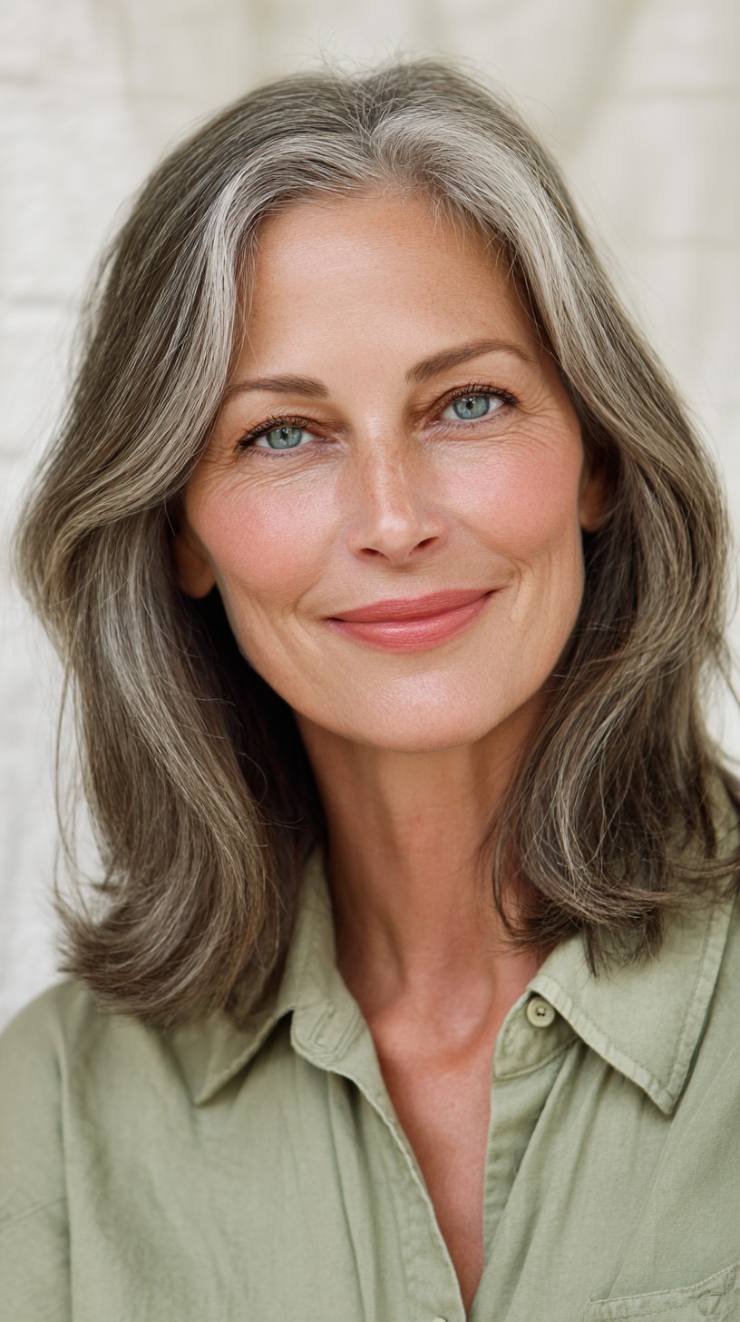 Silver Sophisticate Feathered Cascade