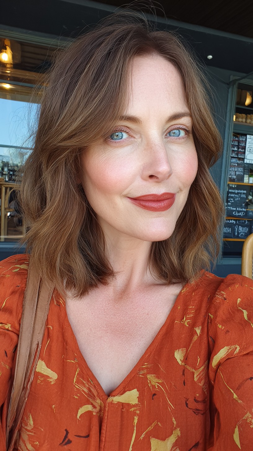 Soft Chestnut Layers with Sun-Kissed Highlights