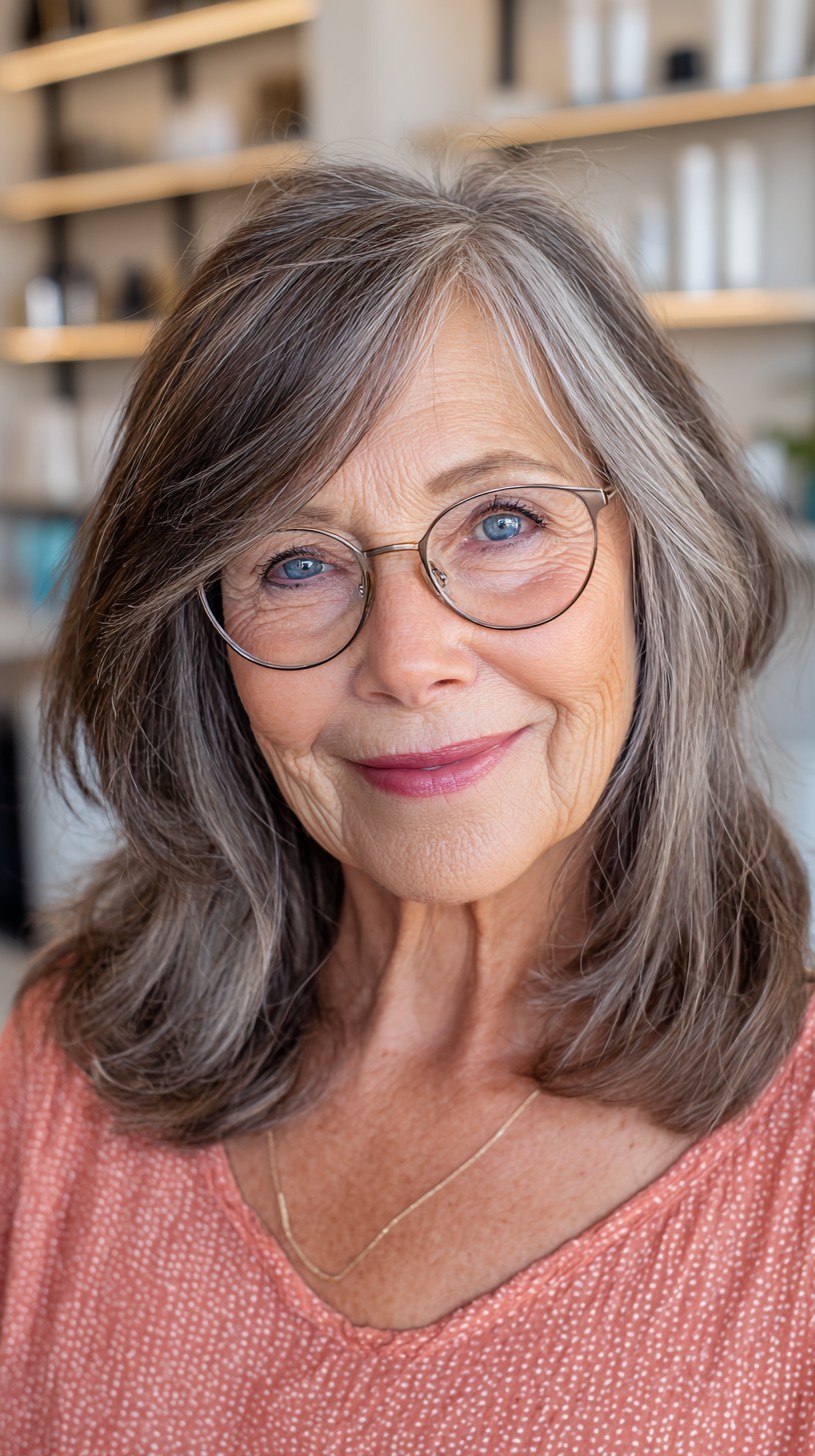 Soft-Silver Feathered Layer Cut