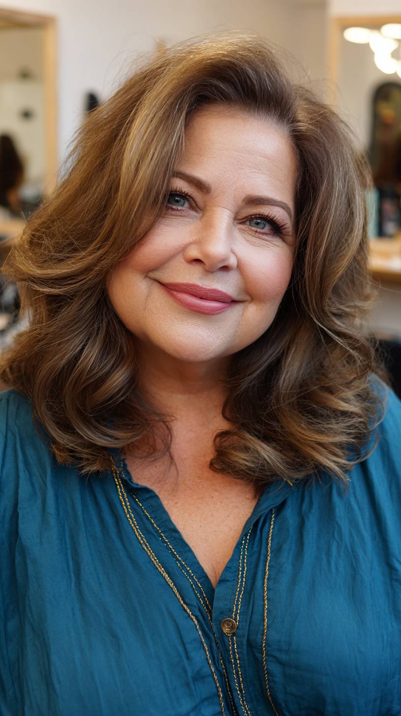 Soft Voluminous Waves with Subtle Highlights