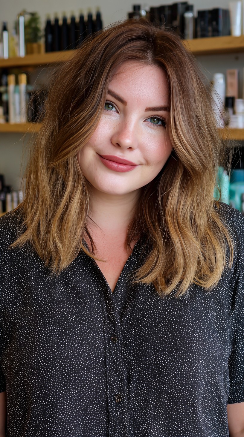 Softly Tousled Mid-Length Layers