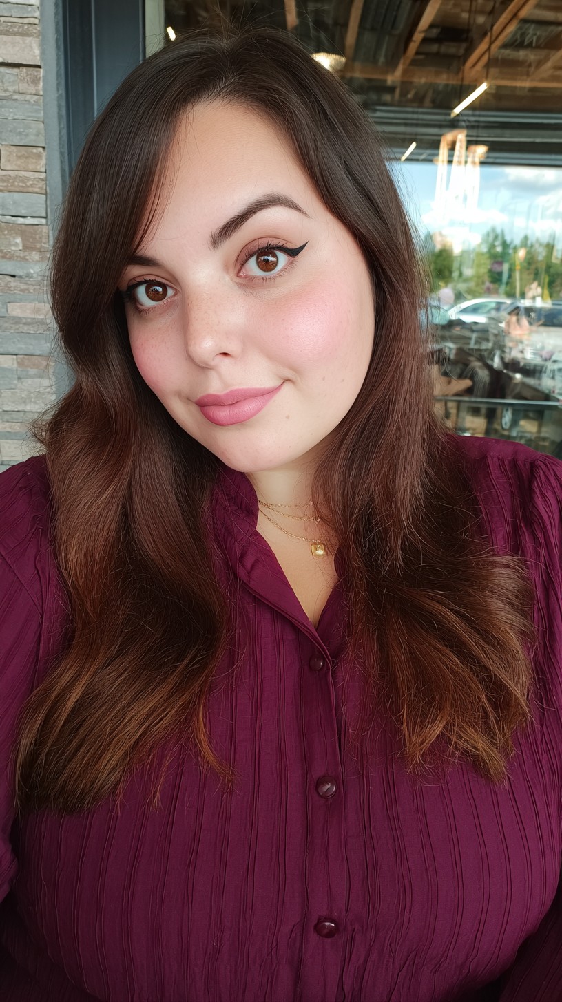 Subtle Textured Waves with Rich Auburn Shine