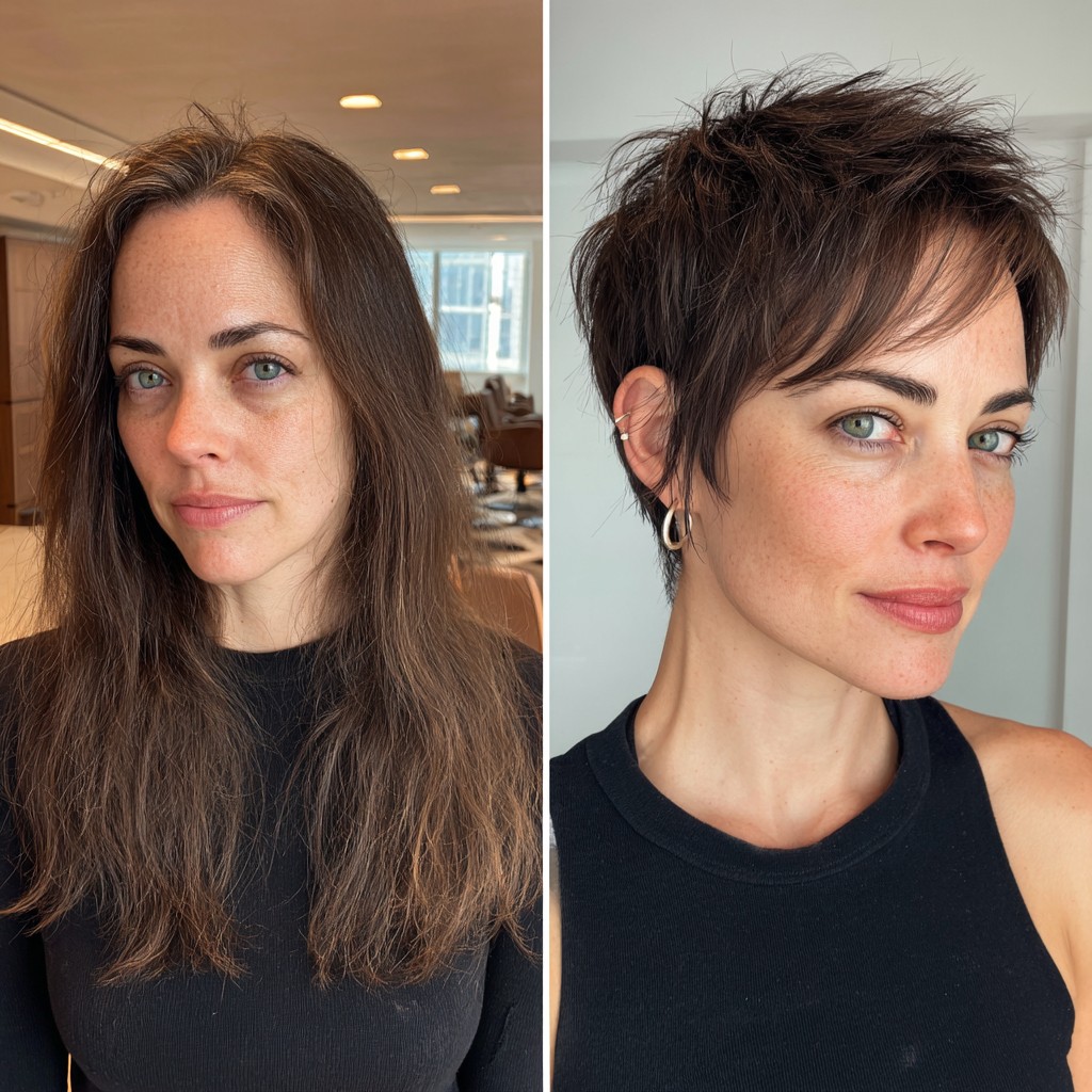 Textured Pixie Cut for Fine Hair