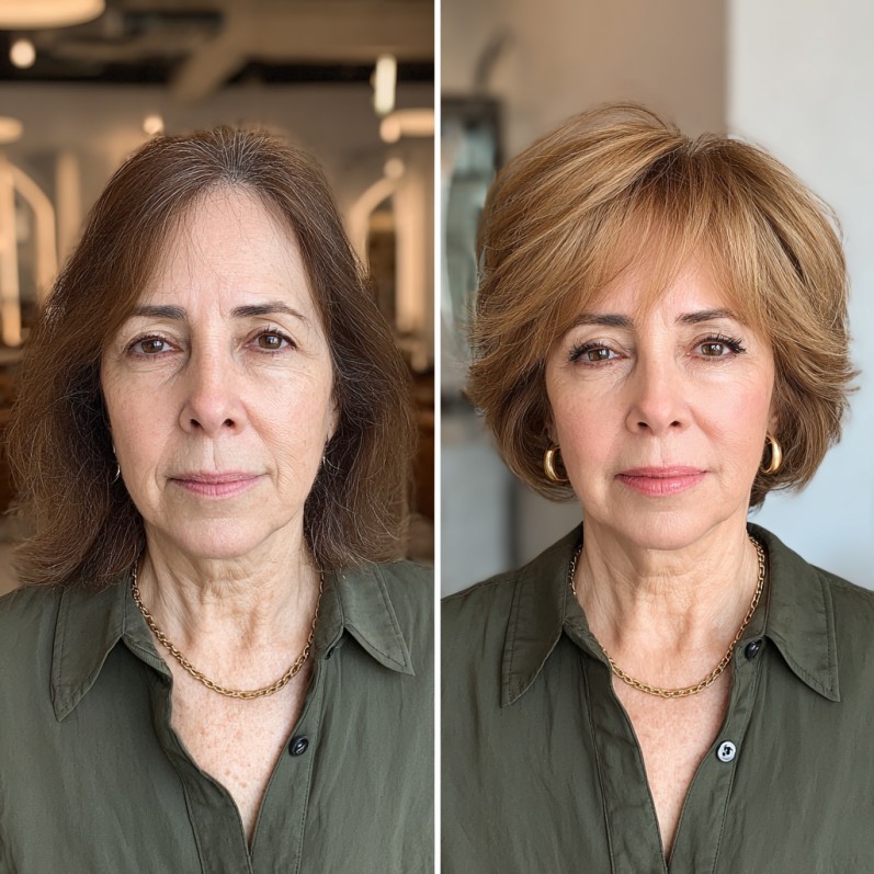 Transformative Soft Layered Bob for Timeless Allure