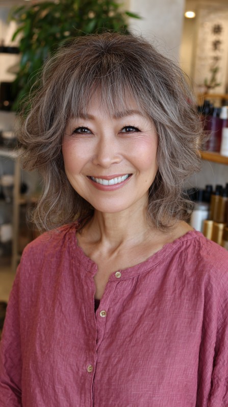 Whimsical Silver Waves with Effervescent Volume