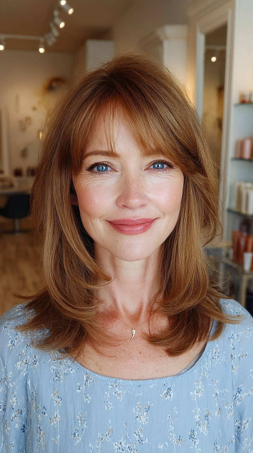 Soft Layered Cut with Subtle Face-Framing Highlights