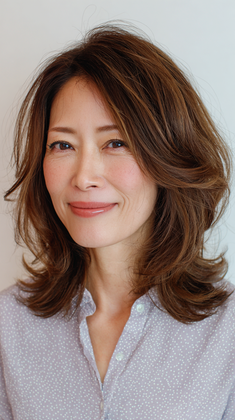 Textured Long Layers with Subtle Movement