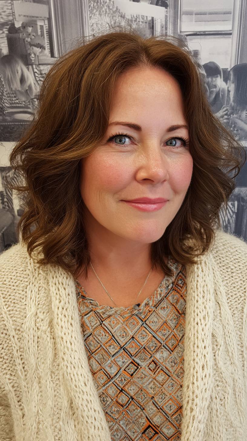 Textured Shoulder-Length Cut with Soft Waves