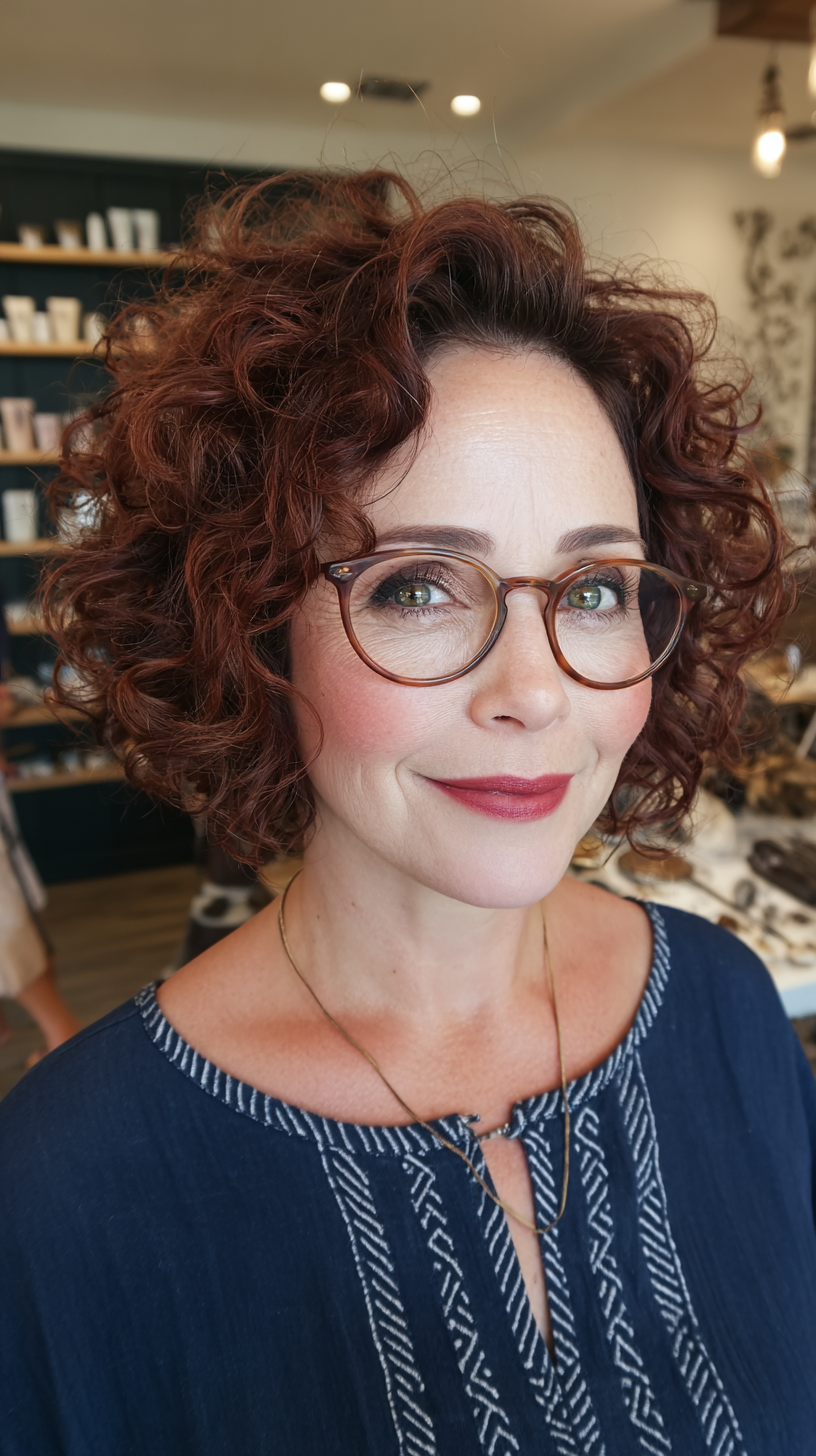 Vibrant Curly Cut with Defined Bounce