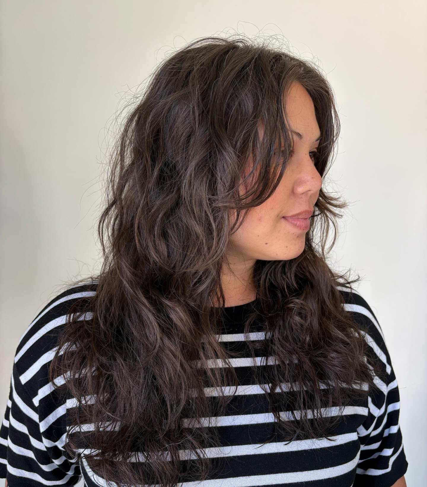 Textured Long Wavy Shag with Soft Natural Movement