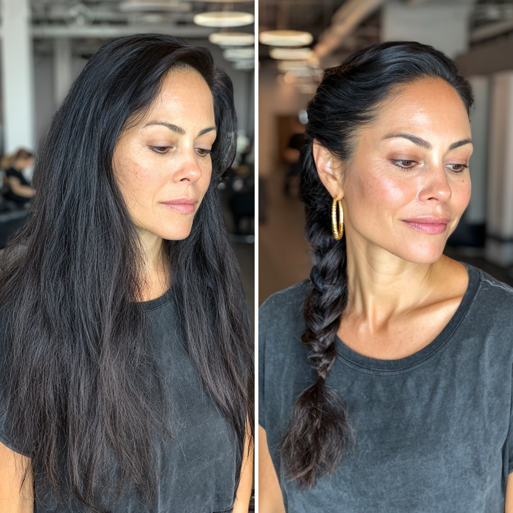 Modern Sleek Braided Side Style