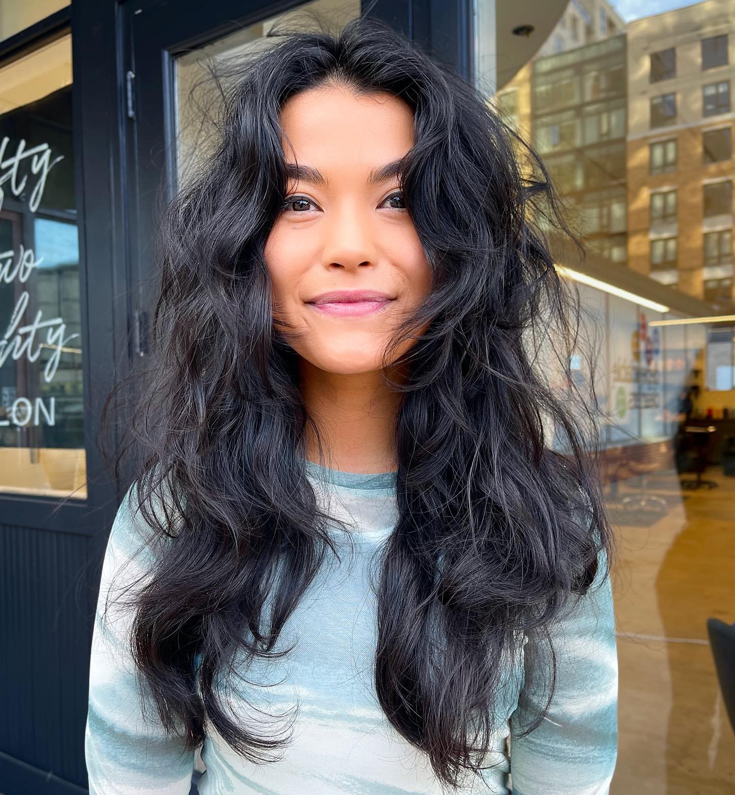 Textured Long Wavy Shag with Natural Volume