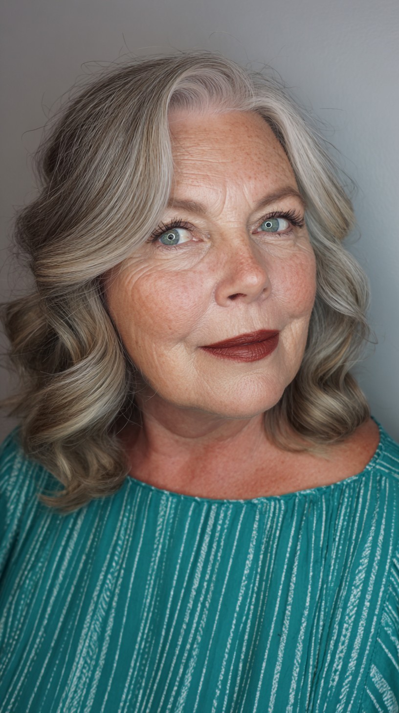 Elegant Silver Waves for Chic Senior Style