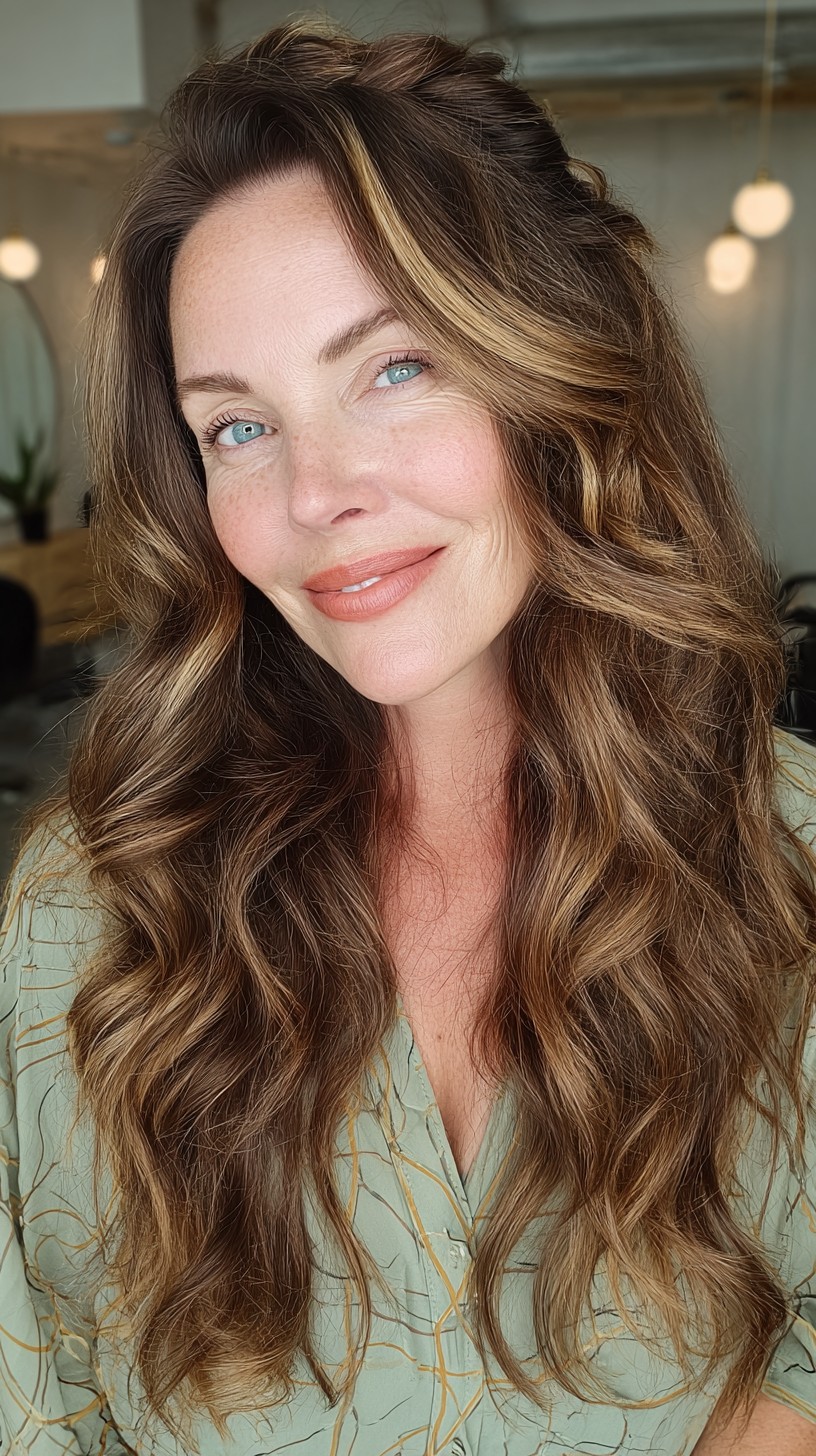 Flowing Caramel Waves with Dynamic Contrast