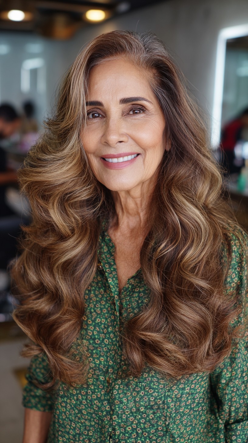 Flowing-Copper-Balayage-Waves-for-Mature-Women
