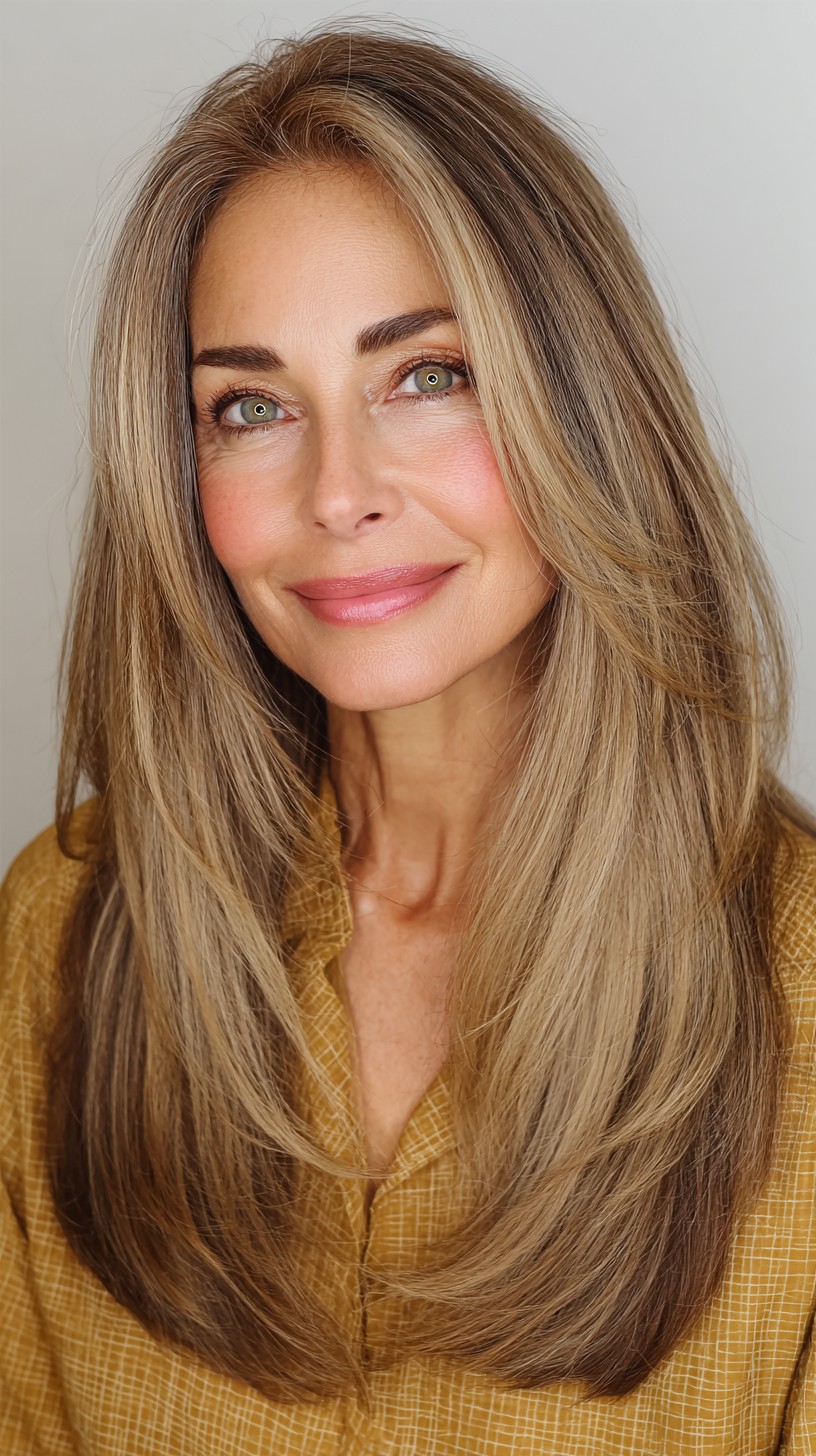 Light Golden Layers with Soft Ash Highlights