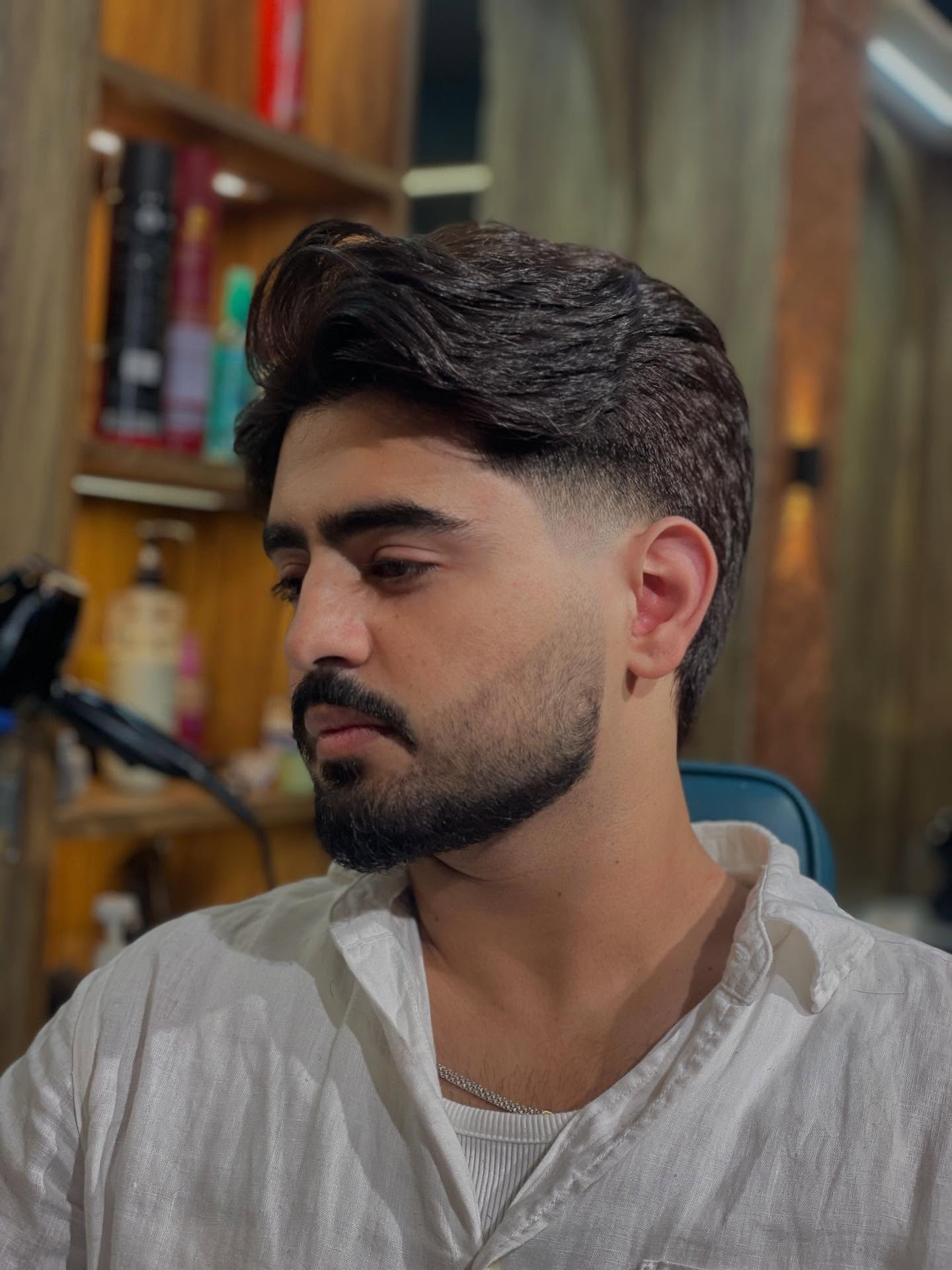 Sculpted Textured Top with Tapered Sides