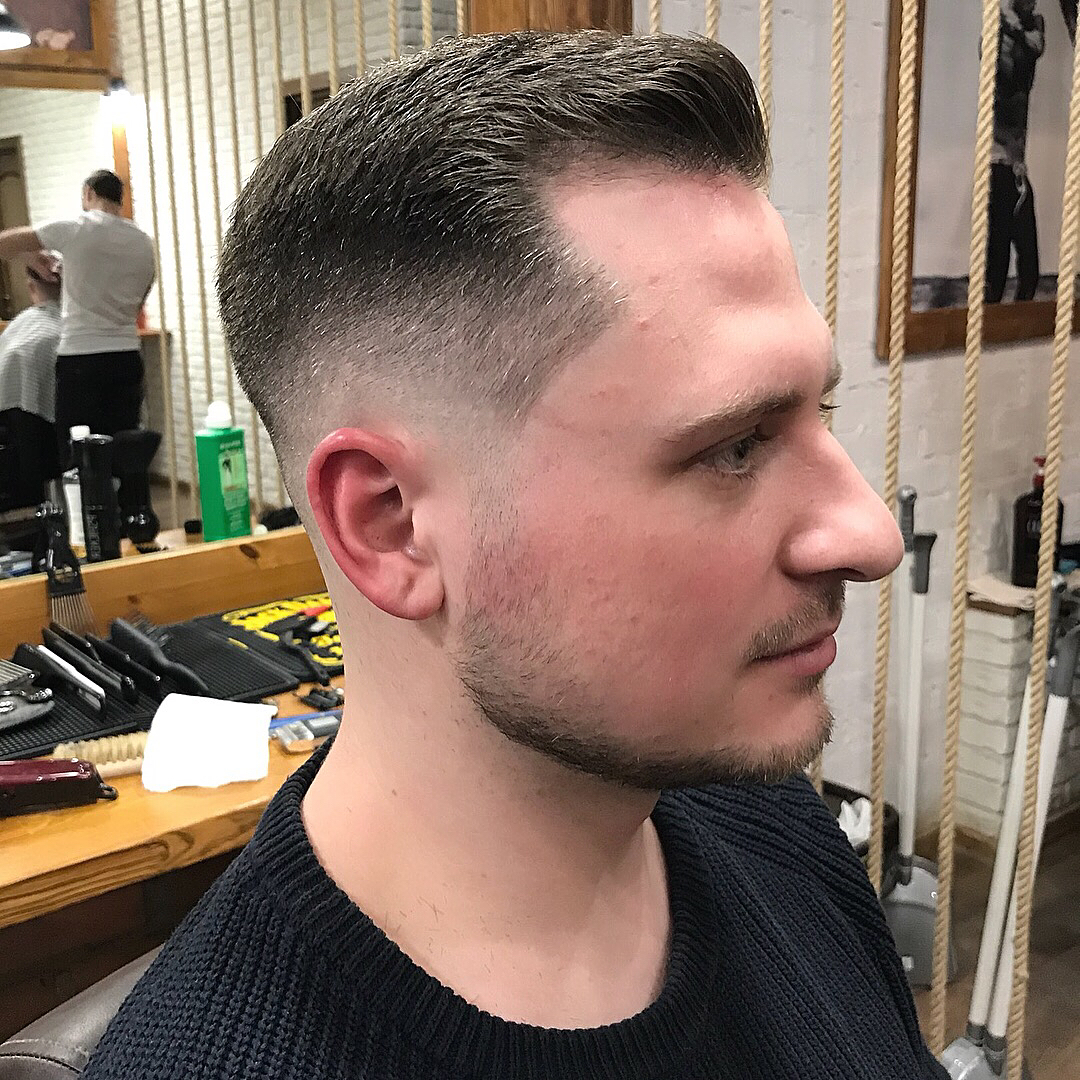 Sharp Fade with Textured Top