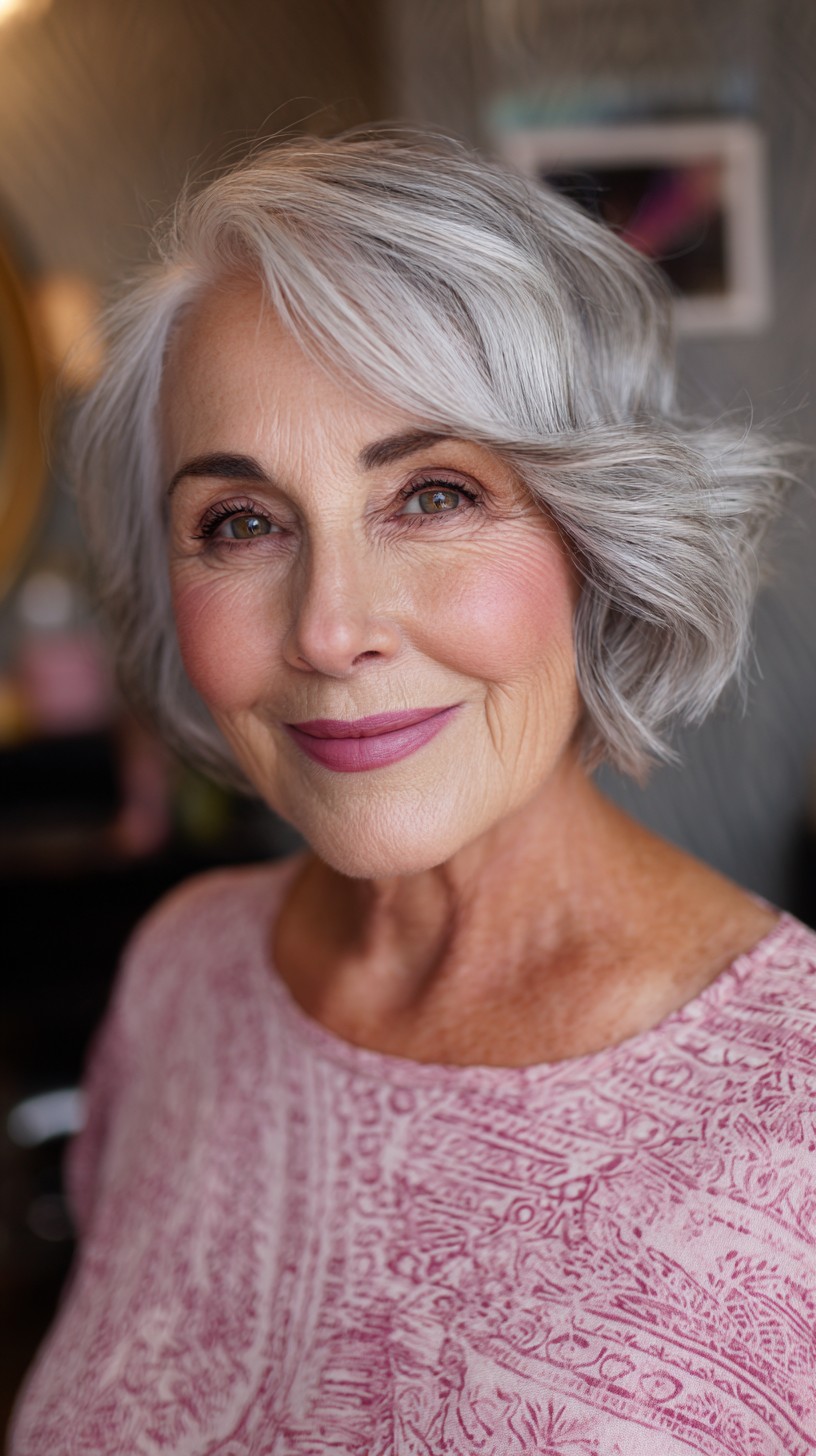 Silver Elegance Soft Tousle for Retired Women