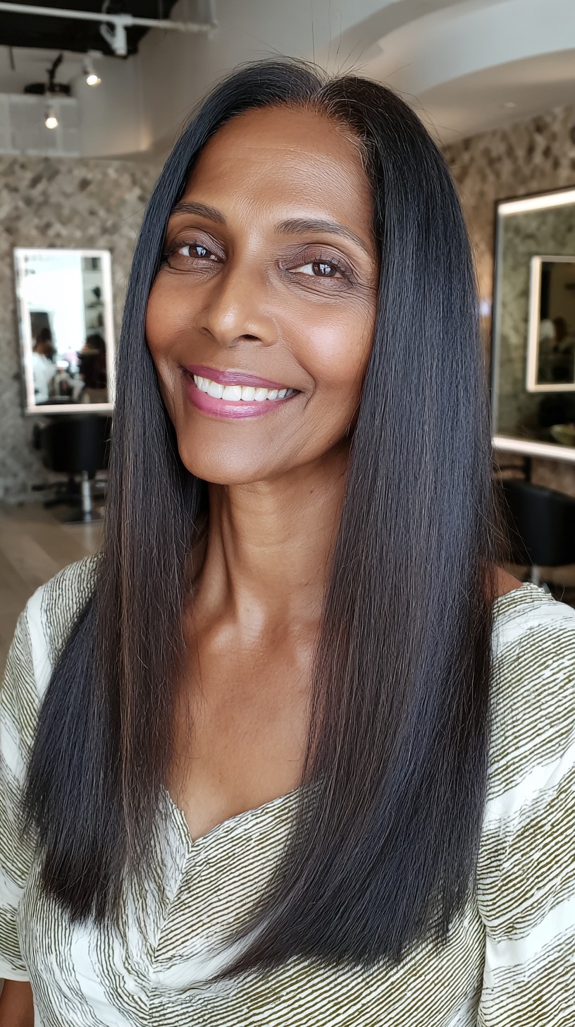 Sleek Silver Transition with Gentle Layers