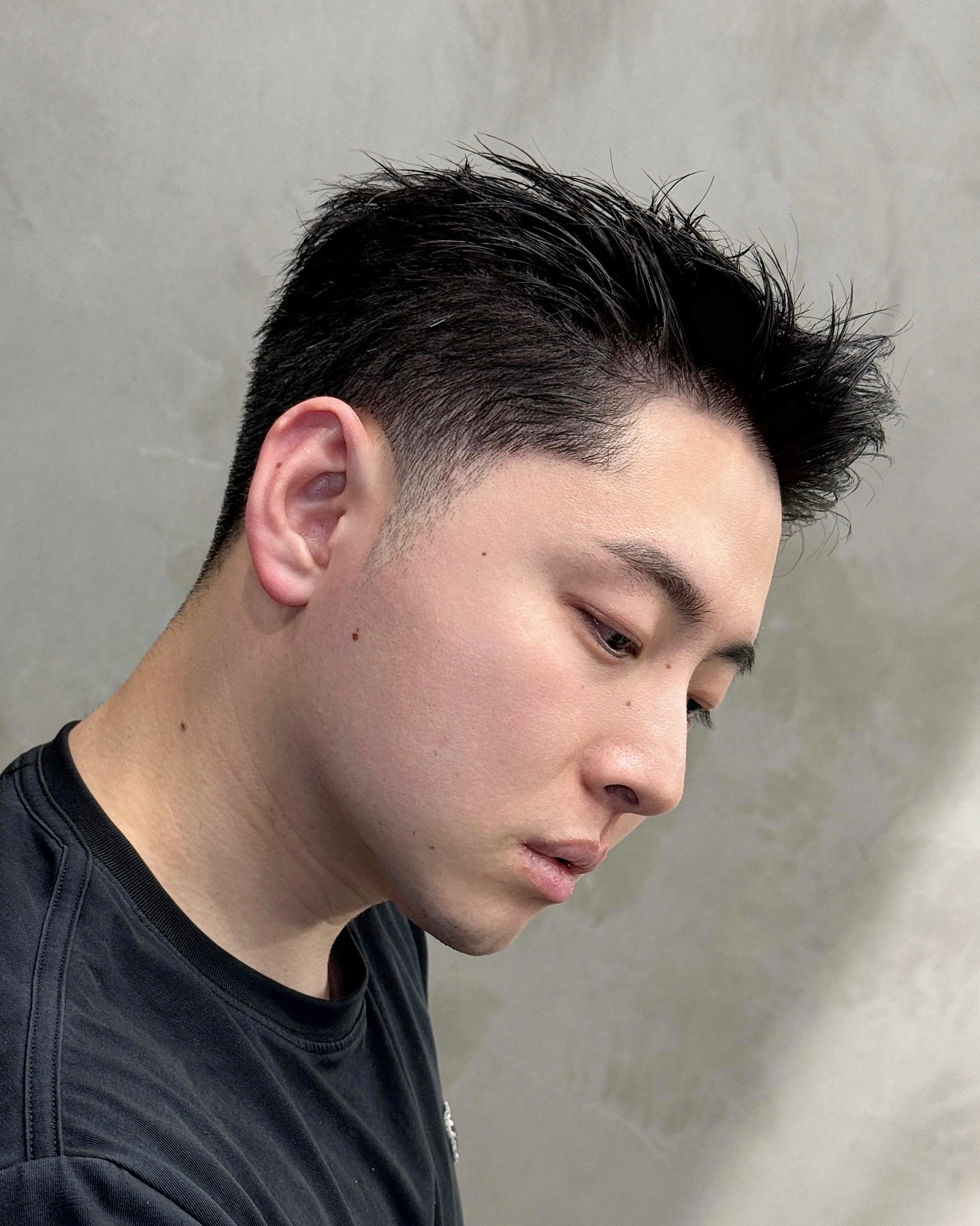Textured Angular Top with Clean-Shaven Sides